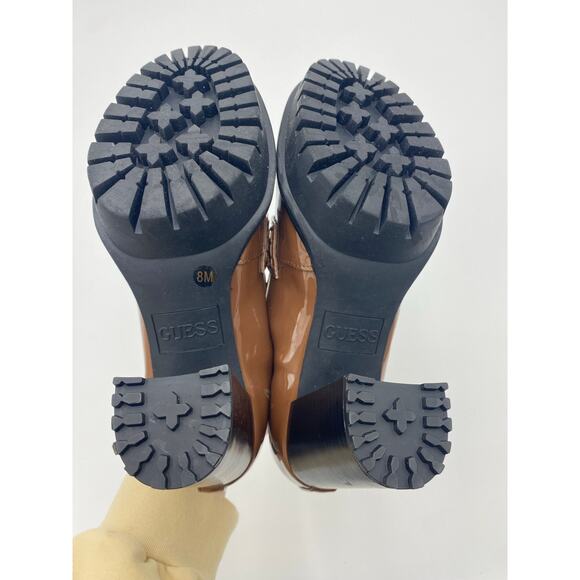 Guess Keaton Embers Chunky Loafer Slip On Pump Platform Heels Women's 8M - Picture 6 of 8